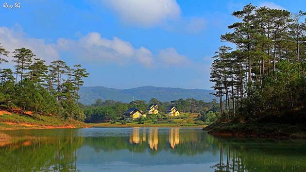 Hình ảnh đẹp tại hồ Tuyền Lâm
